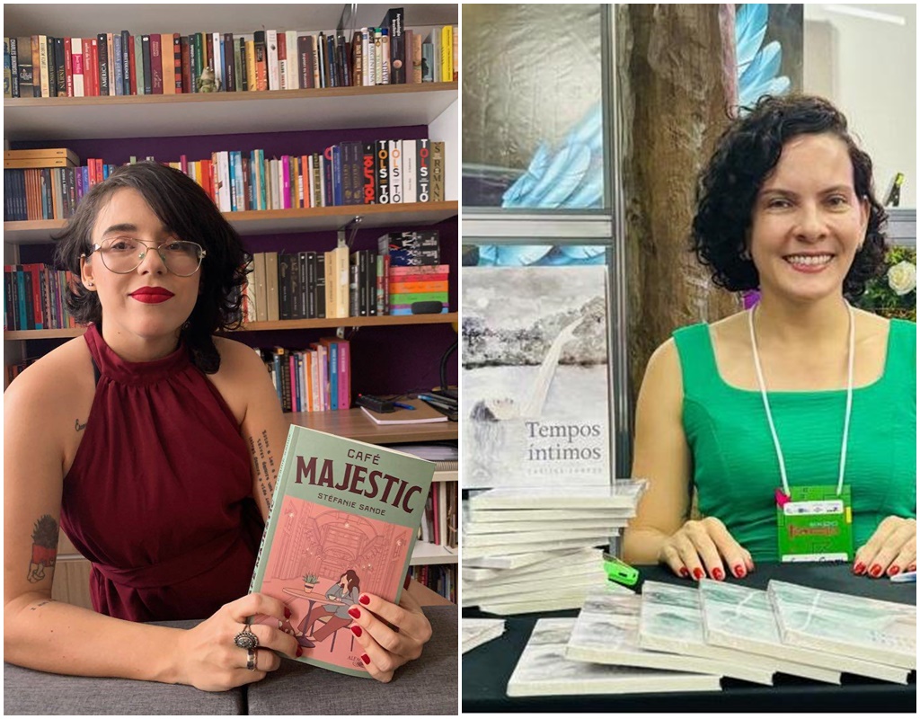 Stfanie Sande e Larissa Campos lanaram livros recentemente. (Foto: Arquivo)