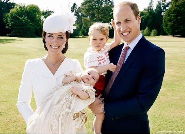 Kate Middleton, Charlotte, George e William