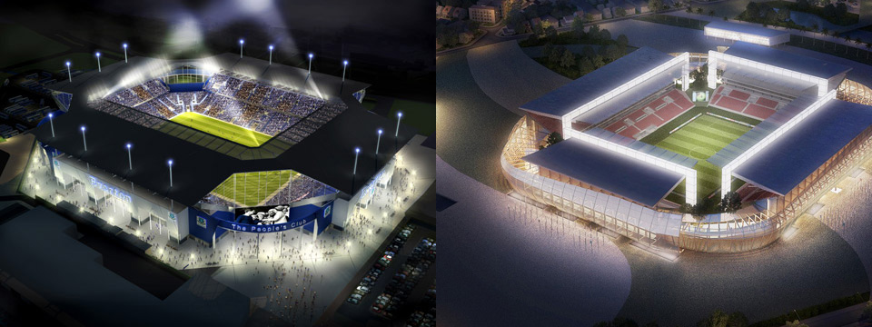 Comparativo entre projeto do estádio do Liverpoll e Verdão