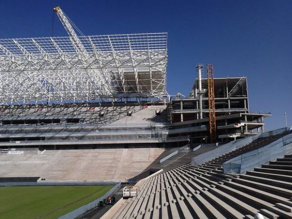 Arena Corinthians recebeu a visita de Jrme Valcke esta manh