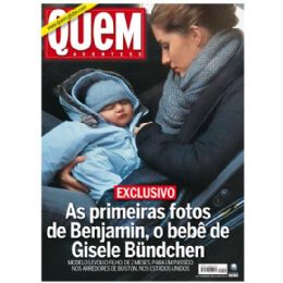 Revista 'Quem' mostra primeiras fotos de filho de Gisele Bndchen