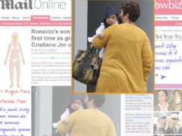 Filho de Cristiano Ronaldo  fotografado pela primeira vez