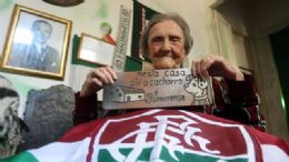 Dona Zuleika, 98 anos,  cunhada de Preguinho, lenda do Fluminense