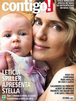 Letcia Spiller apresenta Stella a revista e conta que filho mais velho vai virar ator