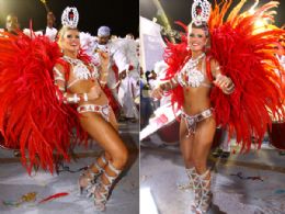 Iris Stefanelli desfila no carnaval em So Paulo