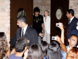 Madonna e Jesus Luz saem para jantar no Rio
