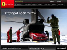 Ferrari FF  levada de helicptero para teste em montanha; veja vdeo