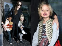Banguela! Filha de Angelina Jolie, Shiloh aparece sem o dentinho de leite