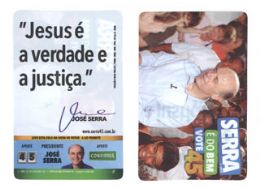 Campanha distribui em SP carto com frase de Serra sobre Jesus