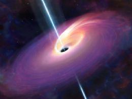 Buraco negro 'mata' estrela gigante e lana raios gama na Via Lctea