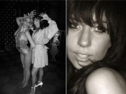 Em fotos antes da fama, Lady Gaga faz caras e bocas ao lado de amiga