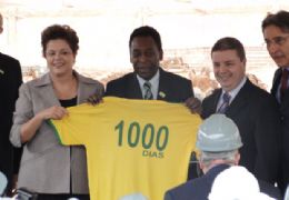 Presidente Dilma visita obras do estdio Mineiro, em BH