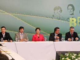 Presidente Dilma Rousseff durante abertura do