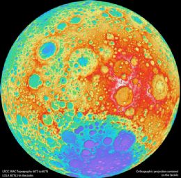 Nasa cria mais preciso mapa j feito da superfcie da Lua