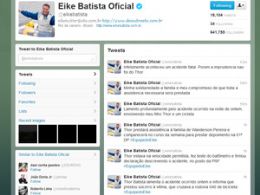 Eike Batista usa Twitter para dizer que imprudncia no foi do filho