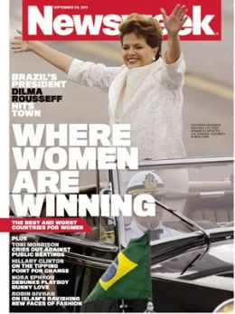 Presidente Dilma Rousseff  capa da revista 'Newsweek' desta semana