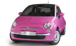 Fiat 500 ganha verso rosa