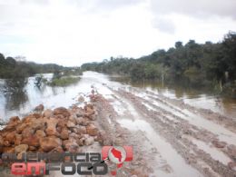 Chuvas castigam Querncia e sete municpios do Norte Araguaia