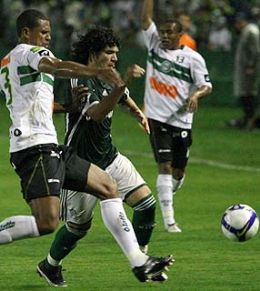 Ortigoza teve atuao discreta na derrota do Palmeiras