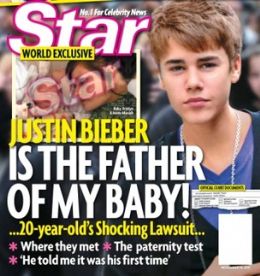 Revista divulga foto do suposto filho de Justin Bieber