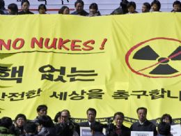 Ambientalistas protestam contra energia nuclear na Coreia do Sul