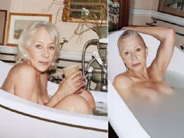Aos 64 anos, Helen Mirren posa nua para revista