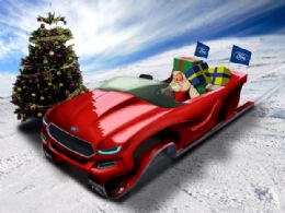 Ford transforma o conceito Evos em tren para o Papai Noel