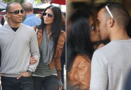 Nicole Scherzinger e Lewis Hamilton so flagrados aos beijos aps fim do namoro