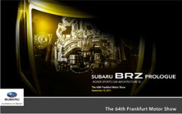 Subaru apresentara esportivo BRZ Prologue no Salo de Frankfurt