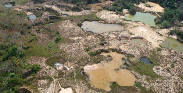 Garimpo 'Novo Astro' causa srios danos em reserva ambiental