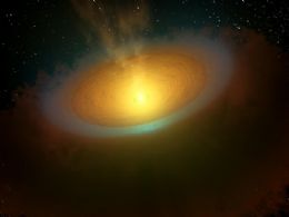 Astrnomos detectam vapor de gua em disco de poeira ao redor de estrela