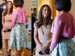 Vestido de Kate Middleton para encontro com Obama e Michelle custou R$ 460