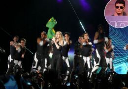 Madonna encerra show com bandeira do Brasil