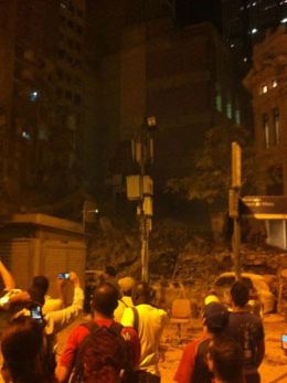 Dois prdios caem no Centro do Rio e deixam 11 vtimas
