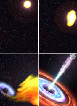 Satlite da Nasa 'flagra' buraco negro engolindo estrela