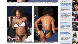 De biquni, Serena Williams exibe corpo atltico em Miami