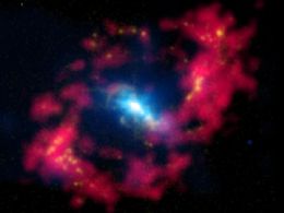 'Anel de fogo' captado pela Nasa revela galxia com buraco-negro ativo
