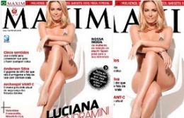 Ex-lolita Luciana Vendramini fica quase nua em fotos para Maxim