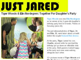 Em meio  crise, Tiger Woods se uniu  mulher para aniversrio da filha
