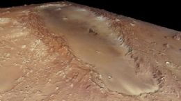 Orbitador Mars Express faz nova foto de cratera alongada de Marte