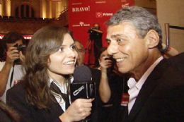 O compositor Chico Buarque  entrevistado por Mnica Iozzi, durante premiao da revista 