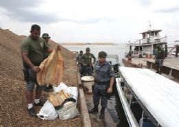 No Amazonas, balsa transportava 1 tonelada de peixe ameaado de extino