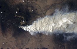 Astronauta fotografa incndio florestal no Novo Mxico