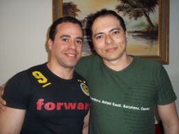 Fernando Alcntara de Figueiredo (esq.) e Laci
