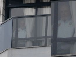 Em tratamento contra cncer, Lula aparece na janela de apartamento