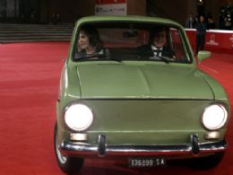 Fiat 850  estrela do tapete vermelho do Festival de Cinema de Roma
