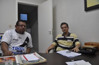 Paulo Cesar, vice-presidente da Atam (esquerda) e Marcos Prado, presidente a associao (direita).