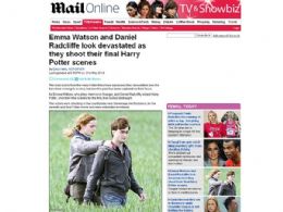 Daniel Radcliffe e Emma Watson gravam as ltimas cenas de 'Harry Potter'