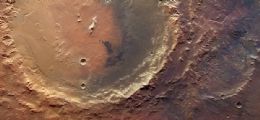 Sonda europeia identifica cratera em Marte onde pode ter havido gua