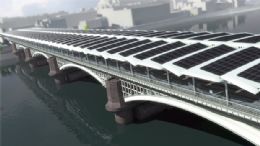 Londres inicia instalao de 'ponte solar' com mais de 4.400 painis